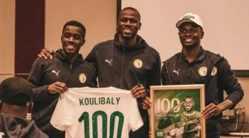 احتفاء خاص لمدافع السنغال بعد مباراته المئة مع الفريق